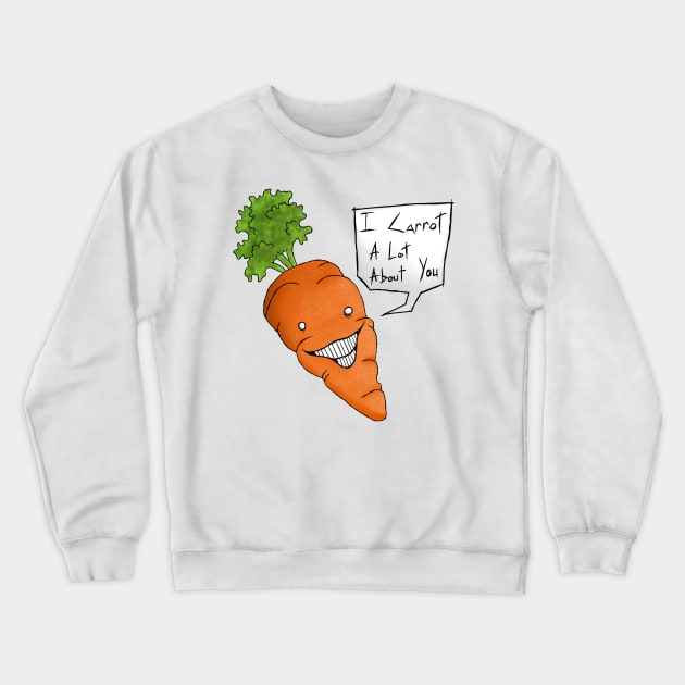 Carrot Crewneck Sweatshirt by TheDoodleDream